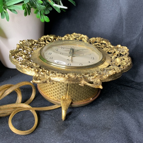Vintage ornate Ormolu MATSON K804 plug in alarm clock - Picture 8 of 13